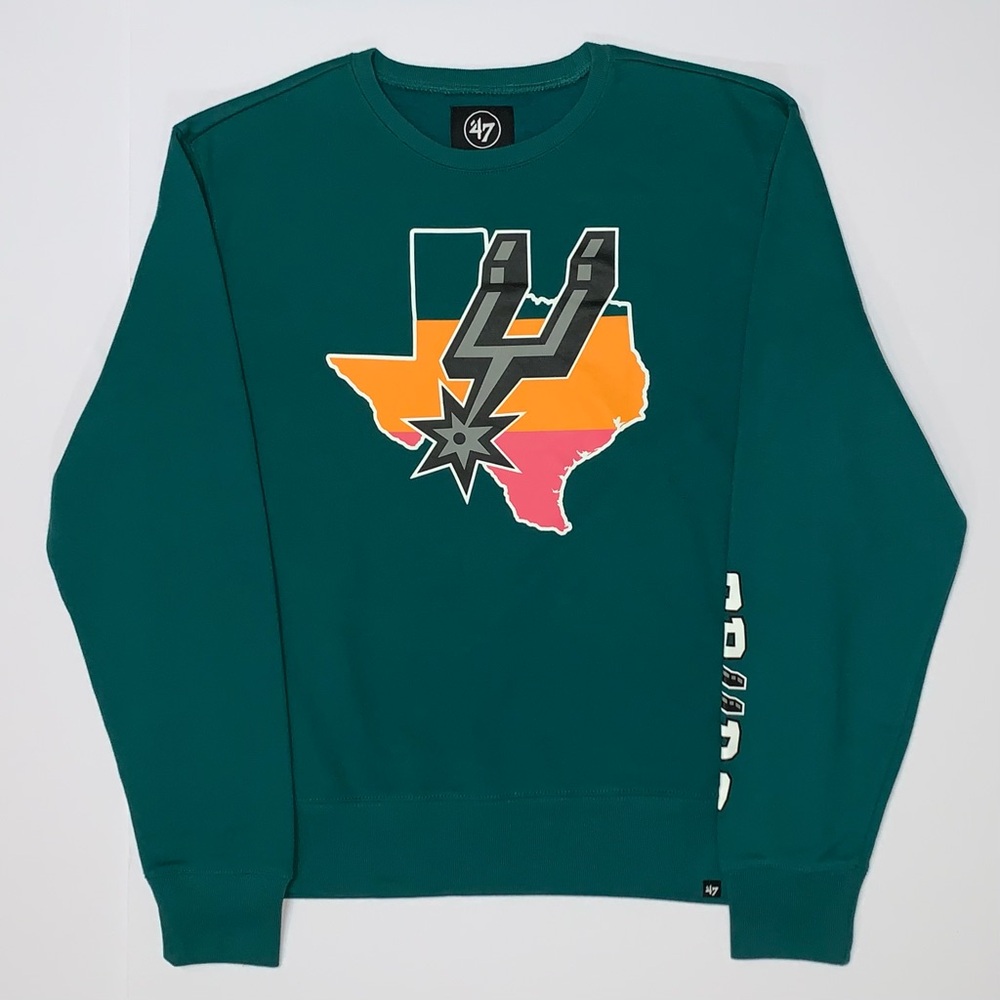 San Antonio Spurs '47 Teal 22/23 City Edition Two-Peat Sweatshirt-Size XL New - Picture 1 of 11